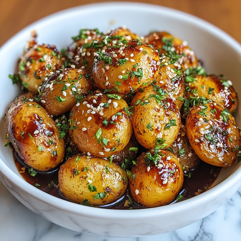 Honey Mustard Roasted Baby Potatoes Recipe - Recipe Image