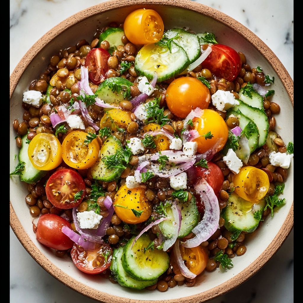 Mediterranean Lentil Salad Recipe - Recipe Image