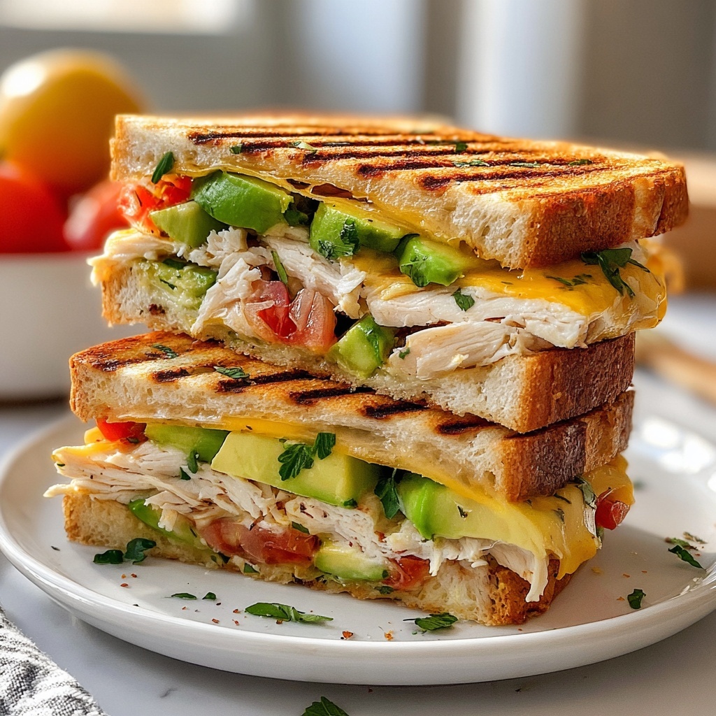 Chicken and Avocado Panini Recipe - Recipe Image