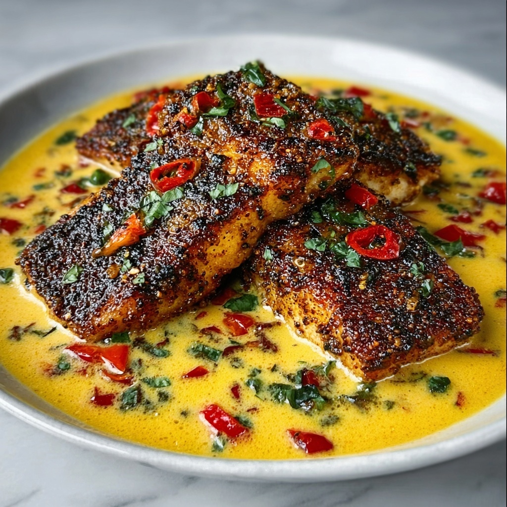 Red Snapper with Creamy Creole Sauce Recipe - Recipe Image
