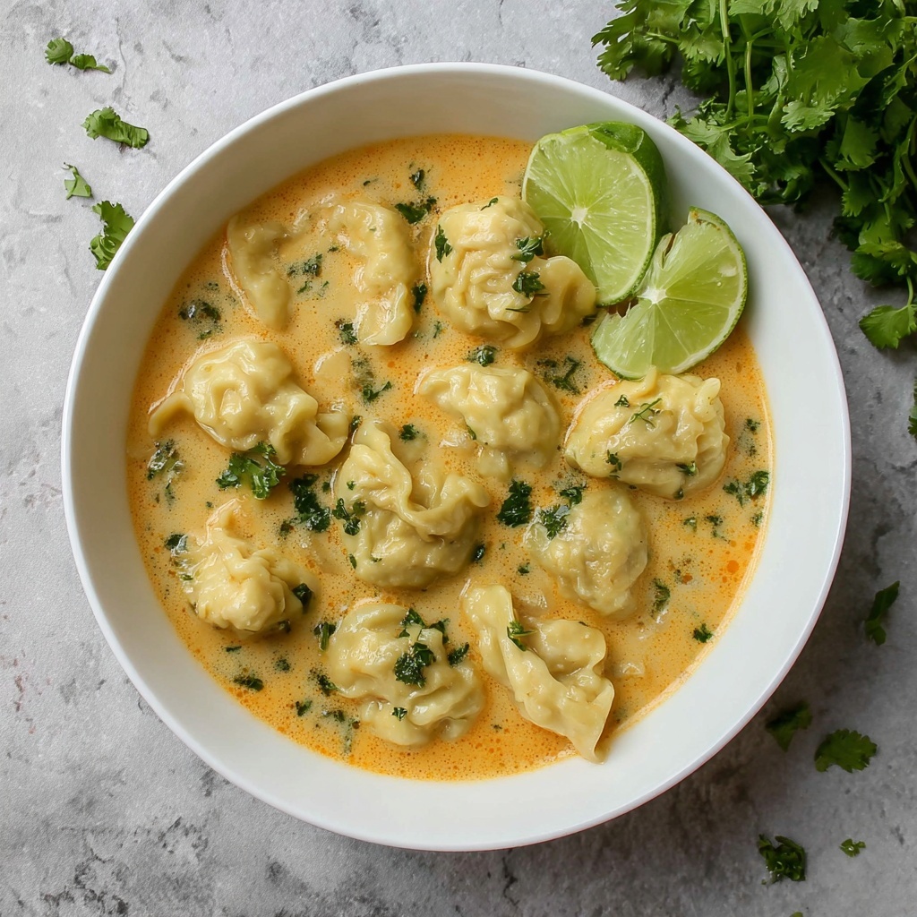 Thai Red Curry Dumpling Soup Recipe - Recipe Image