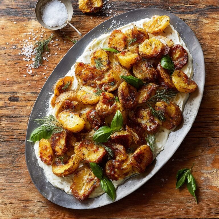 Salt & Vinegar Smashed Taters Recipe