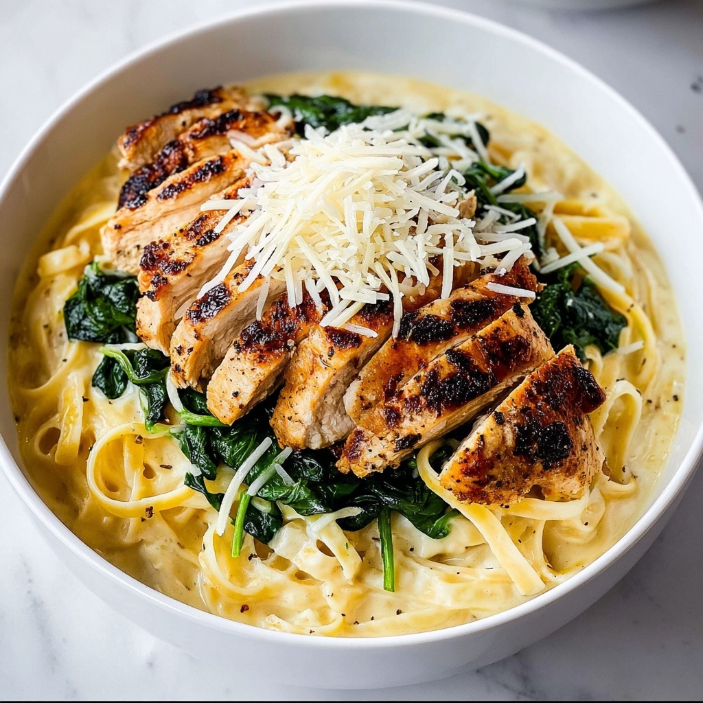Creamy Chicken Florentine Pasta Recipe - Recipe Image