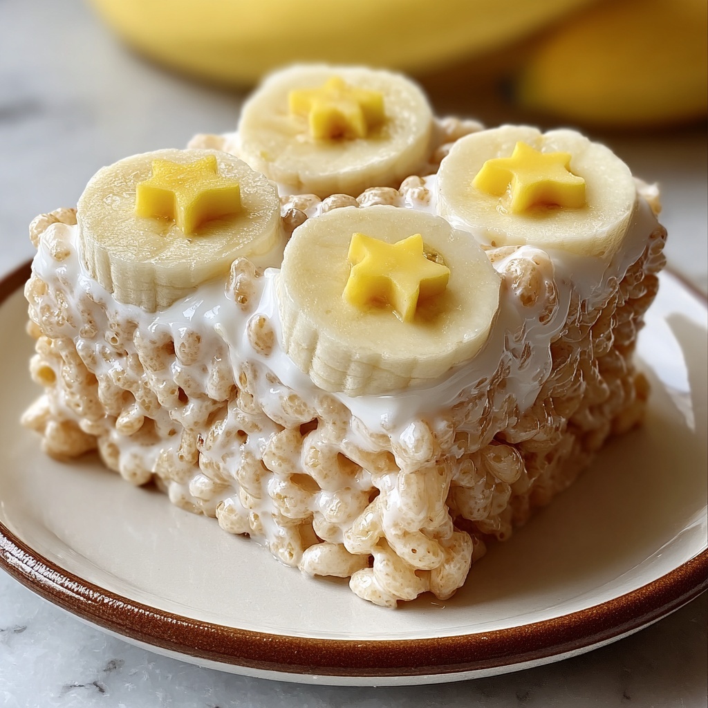 Banana Pudding Rice Krispie Treats Recipe - Recipe Image