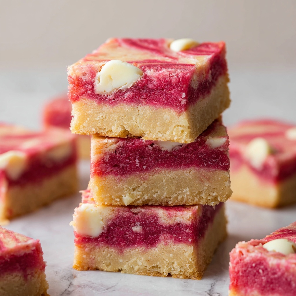 Gooey Strawberry Cake Mix Brownies Recipe - Recipe Image