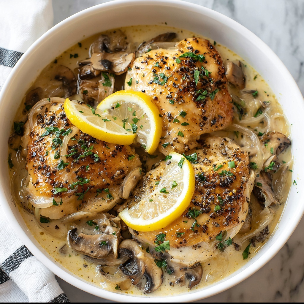 Slow Cooker Lemon Garlic Chicken Recipe - Recipe Image