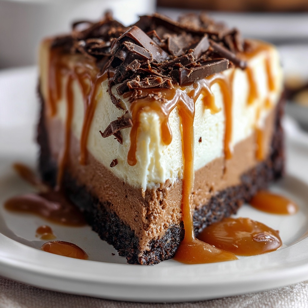 Caramel Brownie Cheesecake Recipe - Recipe Image