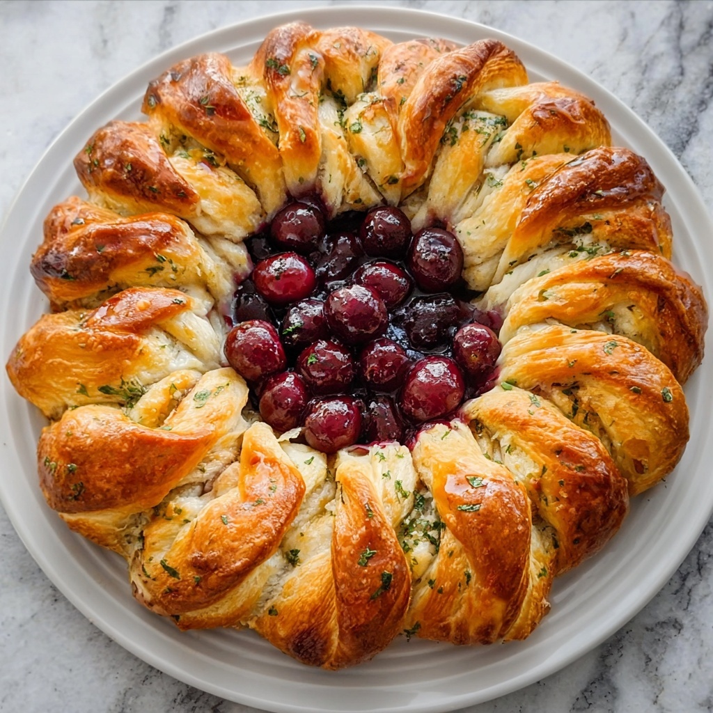 Turkey and Cranberry Crescent Ring Recipe - Recipe Image