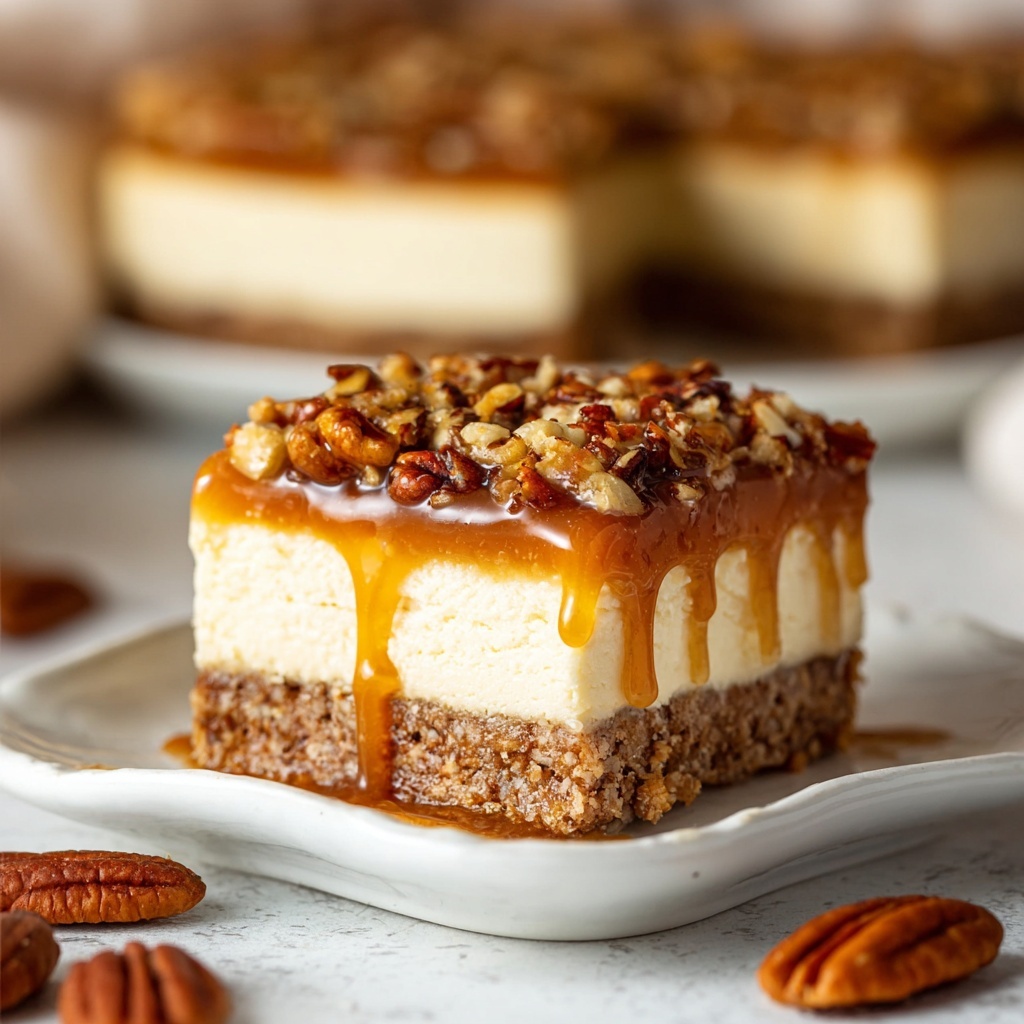 Pecan Pie Cheesecake Bars Recipe - Recipe Image