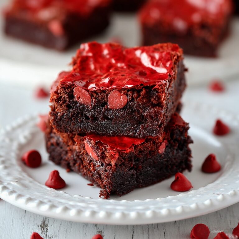 Kiss Me Red Velvet Brownies Recipe