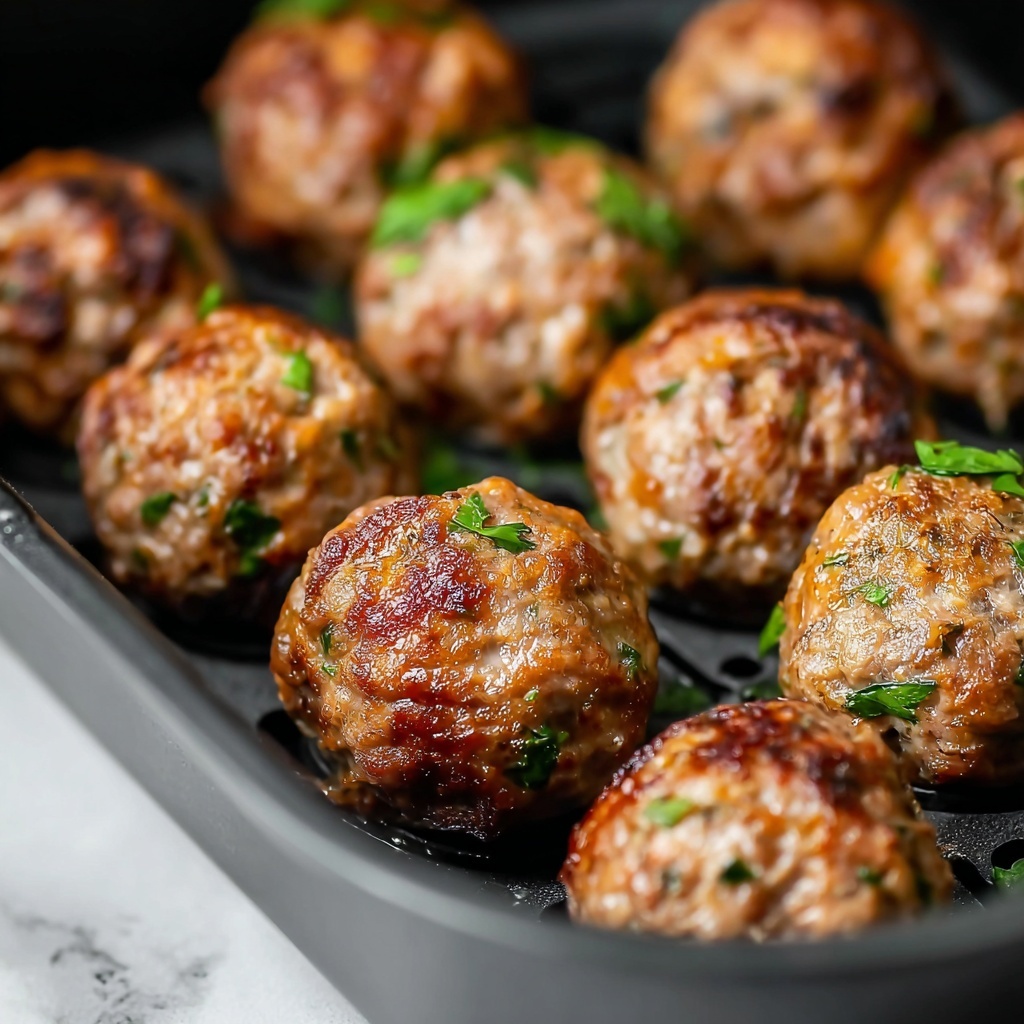 Air Fryer Turkey Meatballs Recipe - Recipe Image