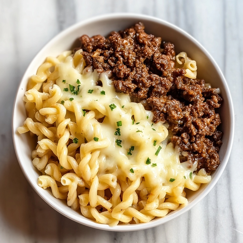 Loaded Cheeseburger Pasta Recipe - Recipe Image