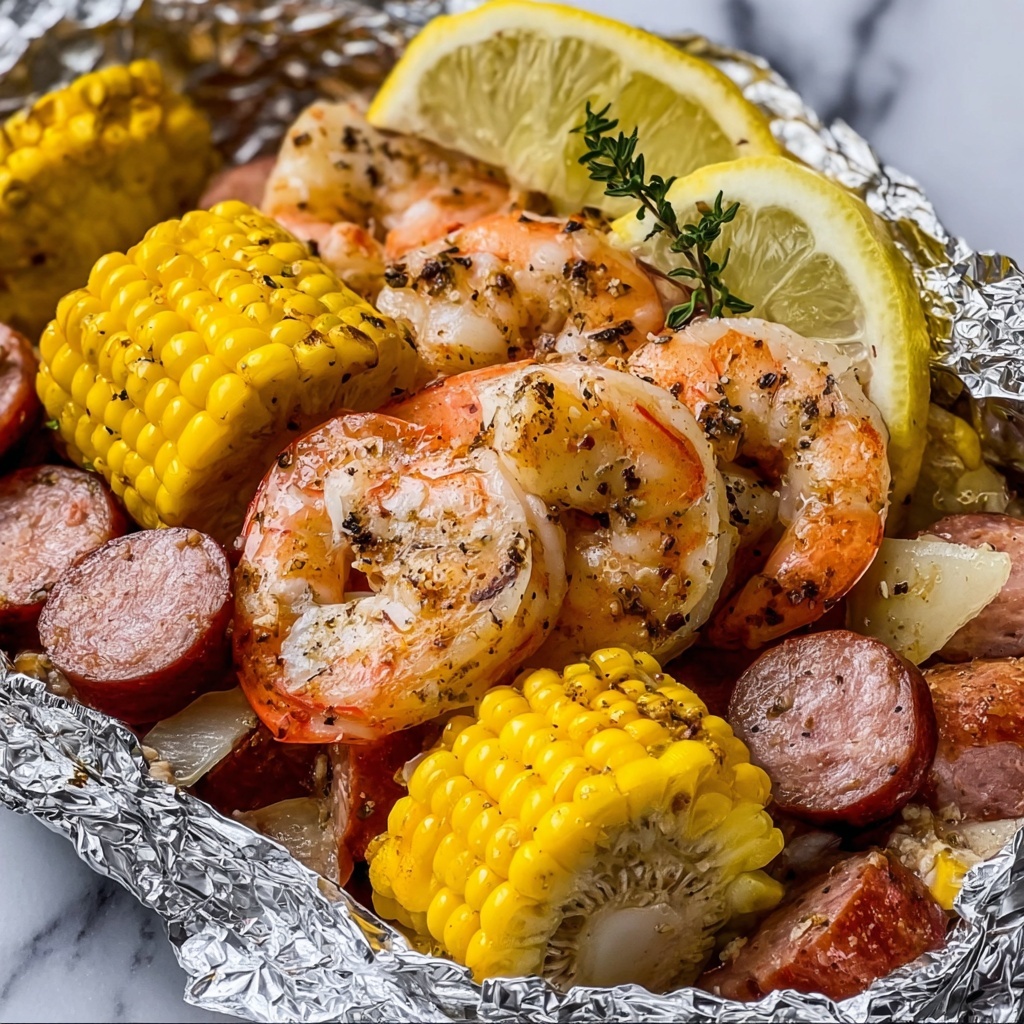 Shrimp Boil Foil Packets Recipe - Recipe Image