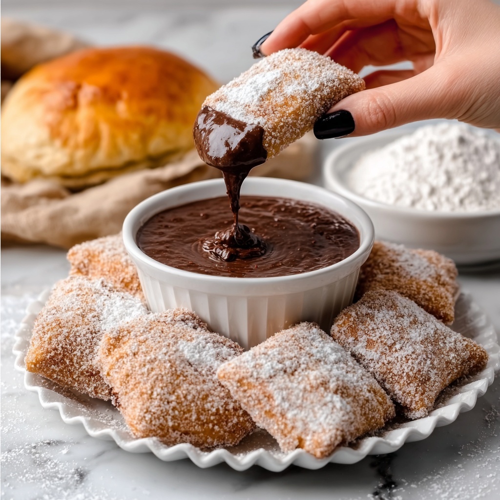 Baked Churro Chips with Chocolate Ganache Dip Recipe - Recipe Image