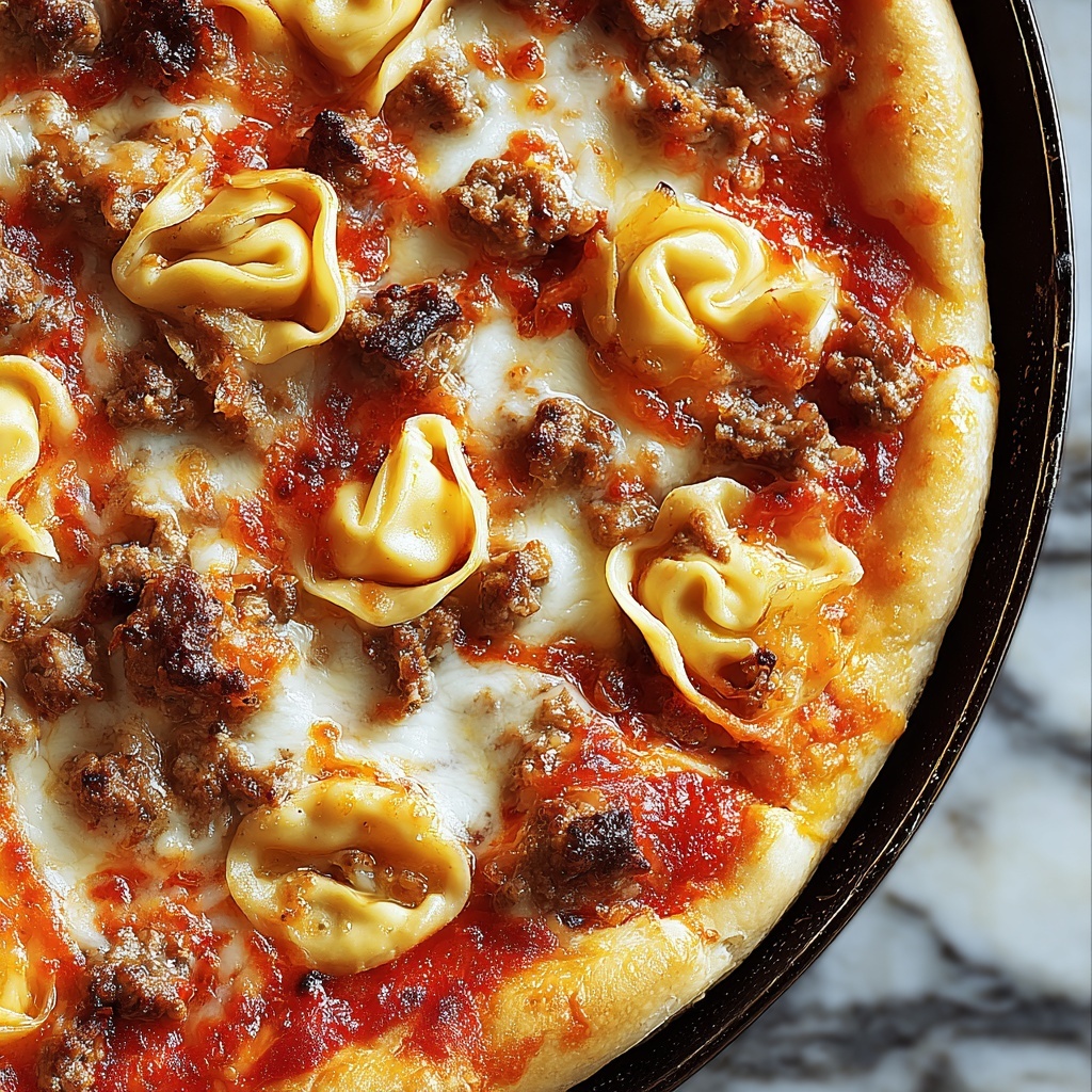 Meat Lovers Pizza Tortellini Recipe - Recipe Image