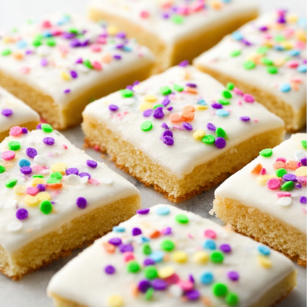 Vanilla Bean Sugar Cookie Bars with Vanilla Bean Frosting Recipe - Recipe Image