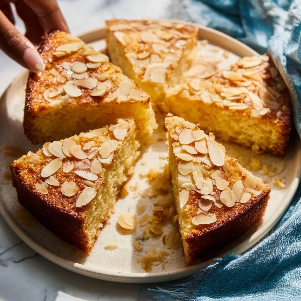 Italian Almond Ricotta Cake Recipe - Recipe Image