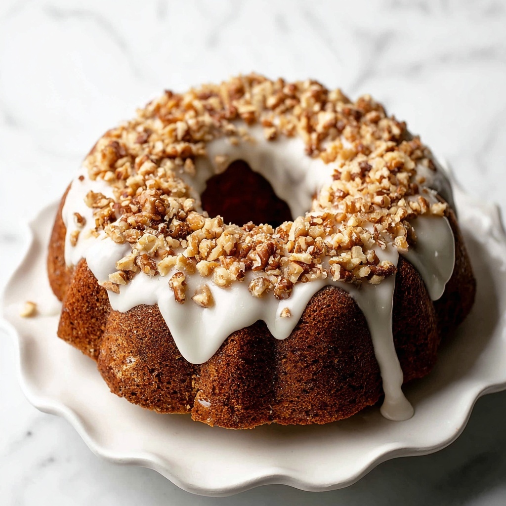 Carrot Pound Cake with Cream Cheese Glaze Recipe - Recipe Image