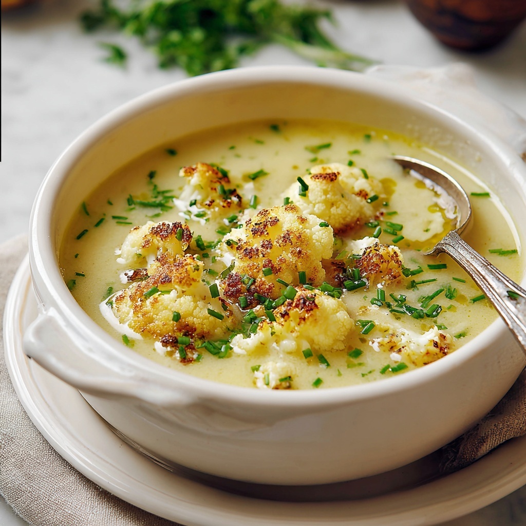 Roasted Cauliflower Soup Recipe - Recipe Image