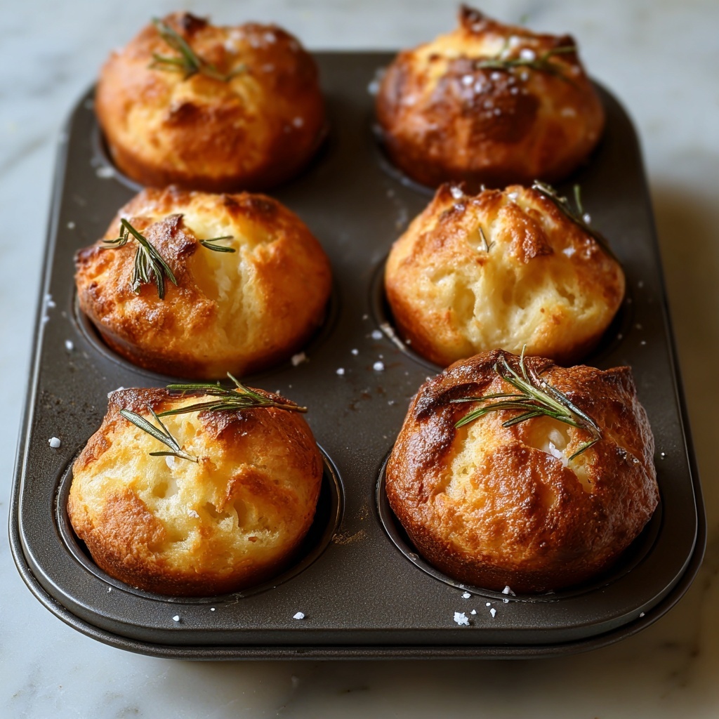 Rosemary Garlic Focaccia Muffins Recipe - Recipe Image