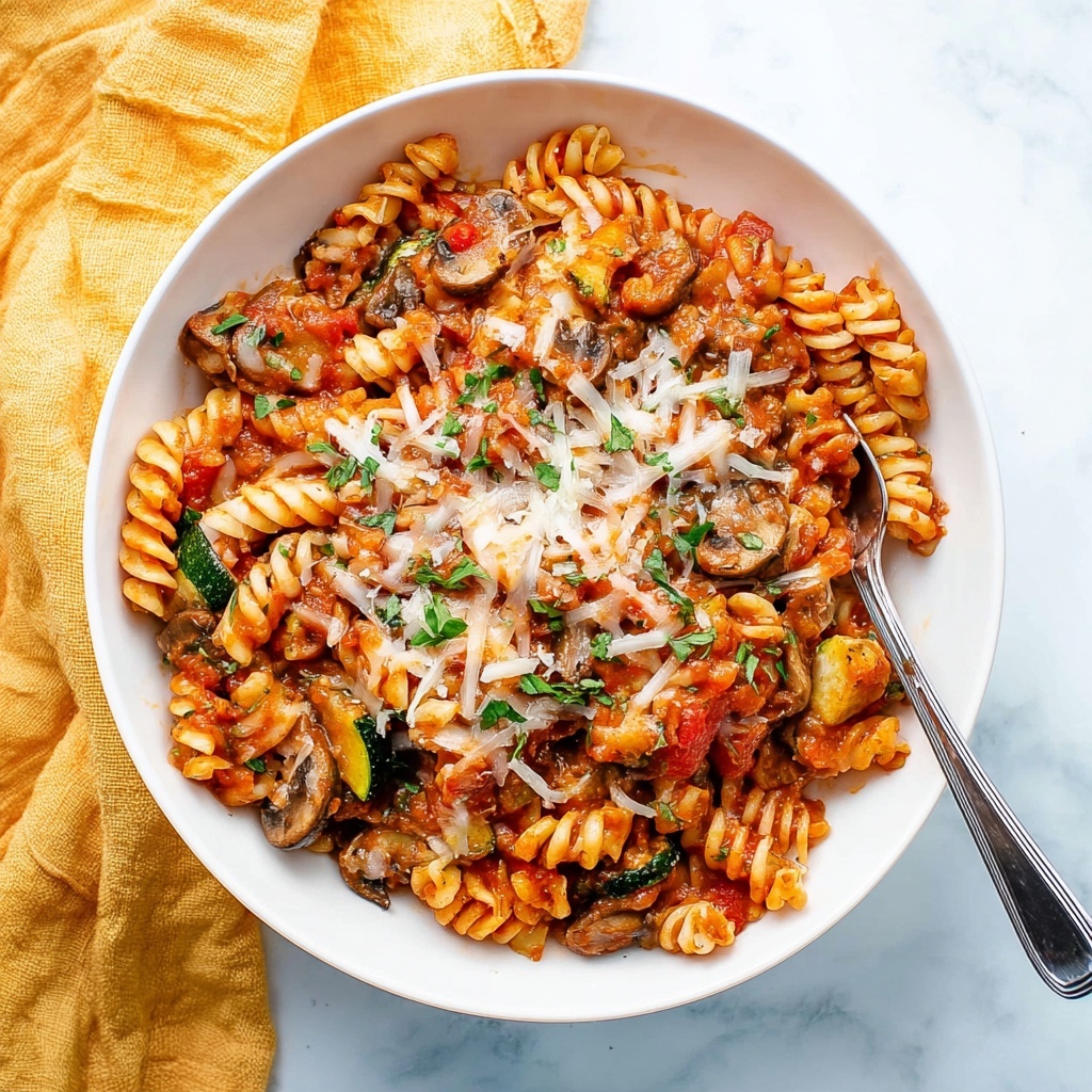 One Pot Veggie Pasta Recipe - Recipe Image