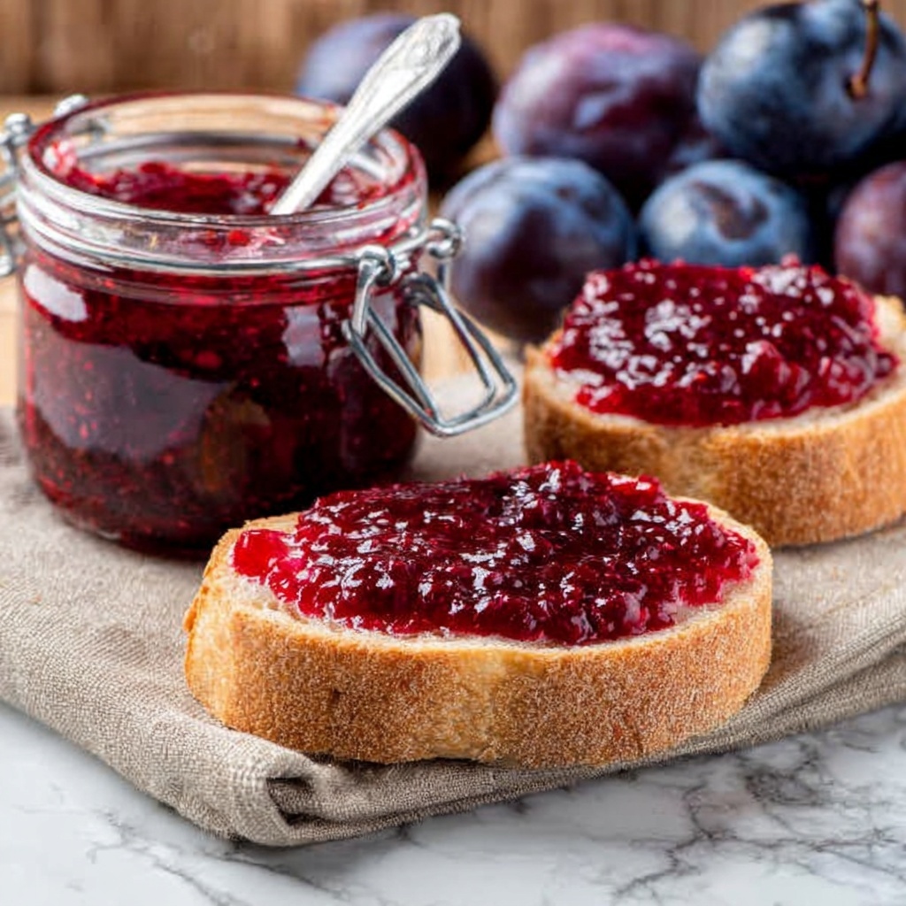 Homemade No-Pectin Plum Jam Recipe - Recipe Image