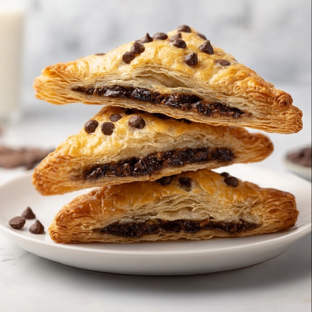Chocolate Chip Cookie Dough Turnovers Recipe - Recipe Image