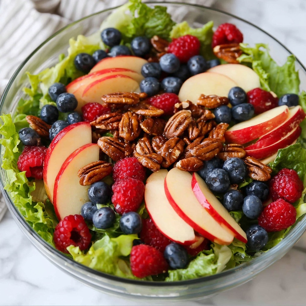 Mixed Green Salad with Berries and Poppy Seed Dressing Recipe - Recipe Image