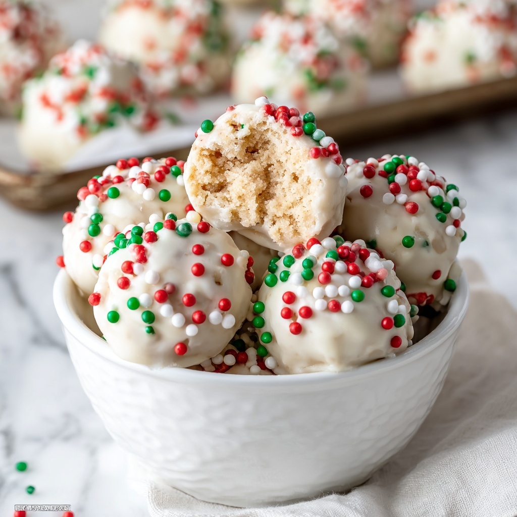 Christmas Sugar Cookie Truffles Recipe - Recipe Image