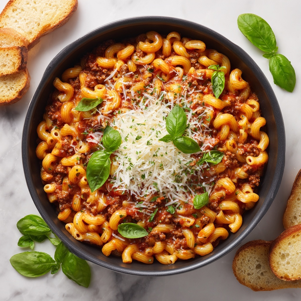 Ground Beef and Orzo Skillet Recipe - Recipe Image