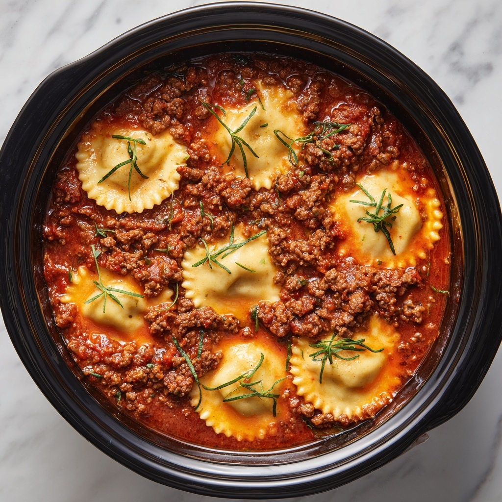 Crockpot Ravioli Lasagna Recipe - Recipe Image