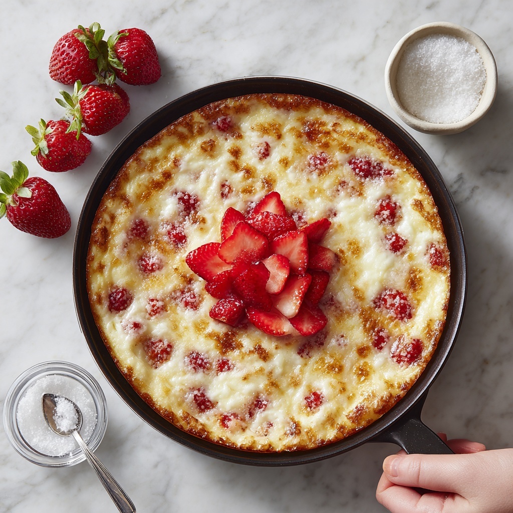 Roasted Strawberry Dutch Baby Recipe - Recipe Image