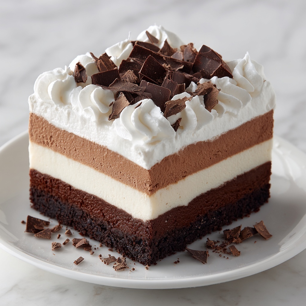 Triple Chocolate Mousse Cake Recipe - Recipe Image
