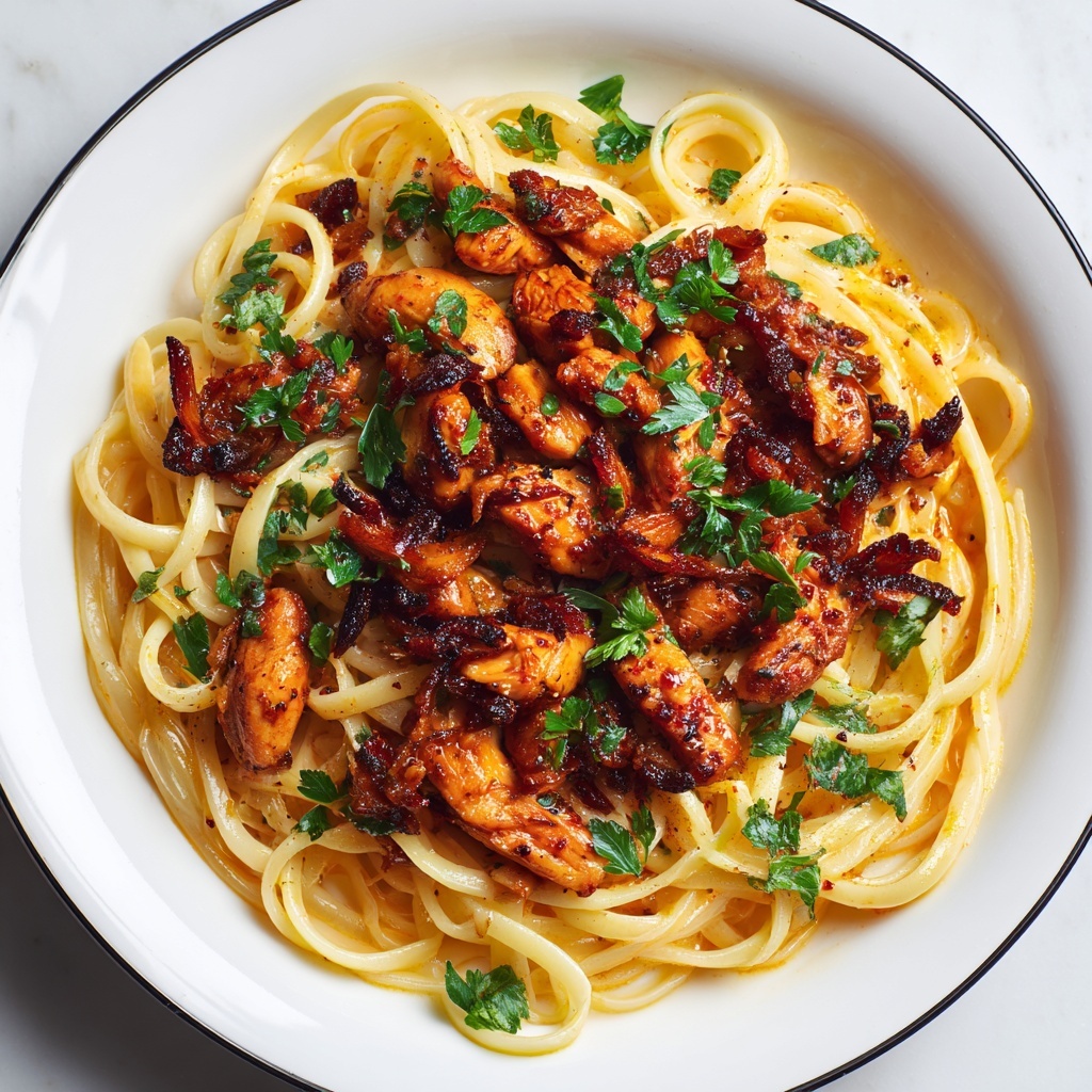 Cowboy Butter Chicken Linguine Recipe - Recipe Image