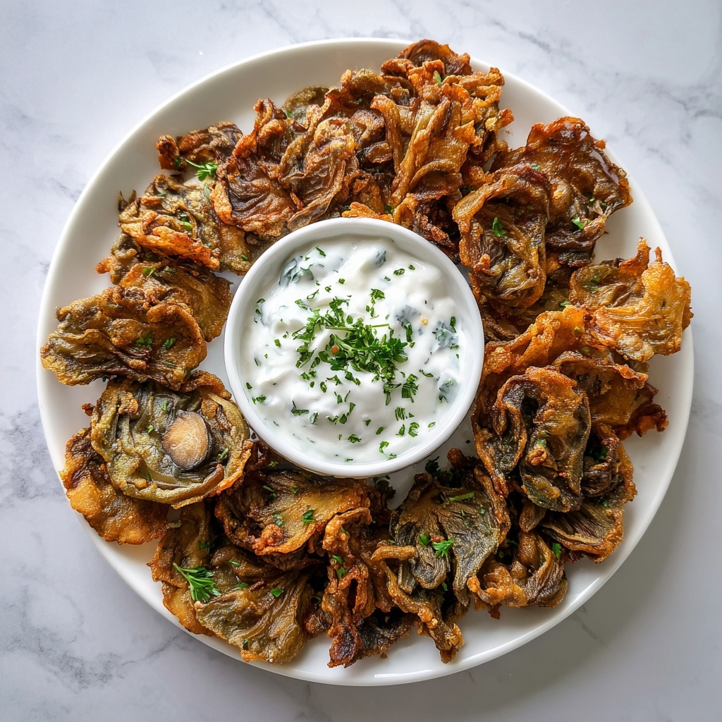 Fried Sliced Mushrooms with Ranch Recipe - Recipe Image