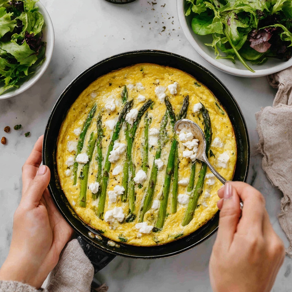 Asparagus Mushroom Frittata Recipe - Recipe Image