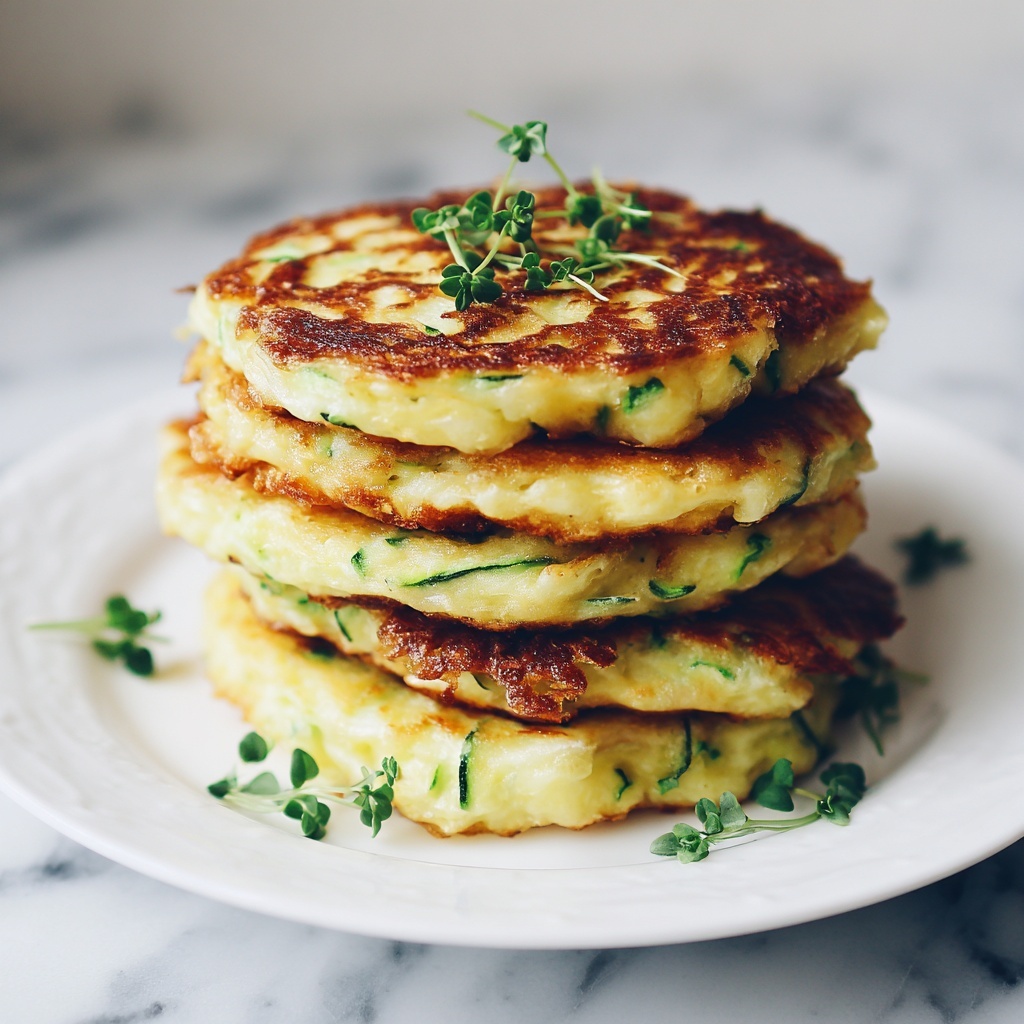 Crispy Zucchini Patties Recipe - Recipe Image