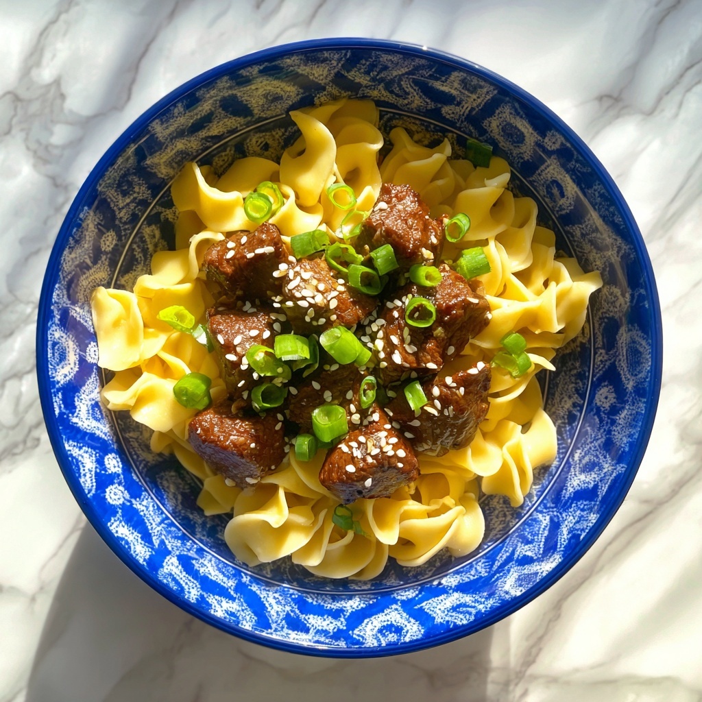 Honey Soy Crispy Beef and Noodles Recipe - Recipe Image