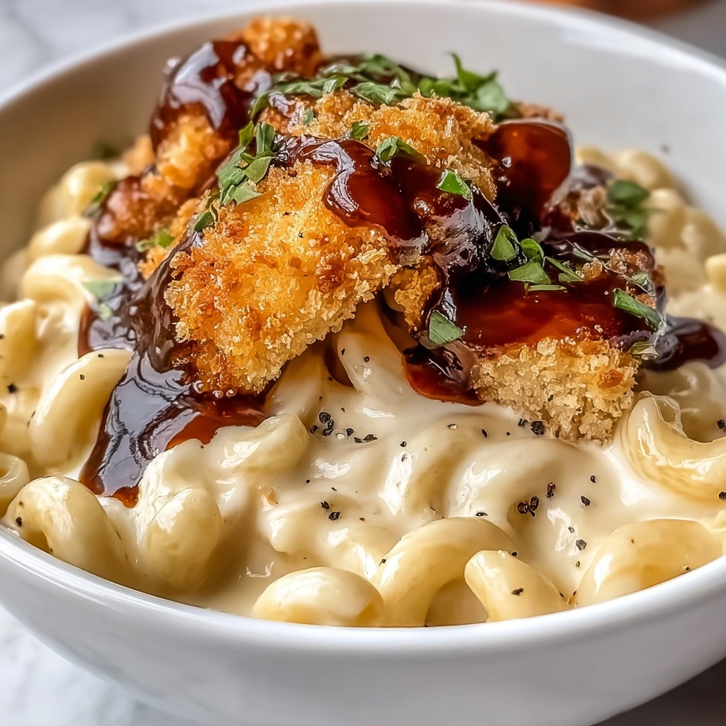 Honey Pepper Chicken Mac and Cheese Recipe - Recipe Image