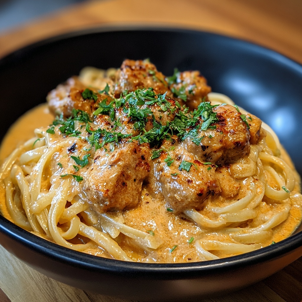 Cowboy Butter Chicken Linguine Recipe - Recipe Image