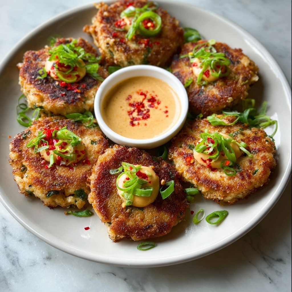 Asian-Style Tuna Cakes with Spicy Mayo Recipe - Recipe Image