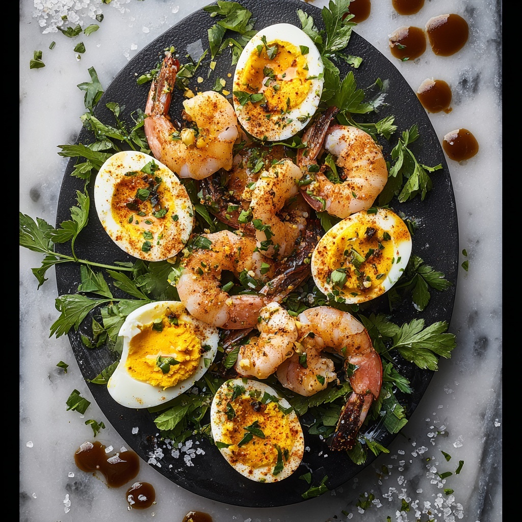 Cajun Shrimp Deviled Eggs Recipe - Recipe Image