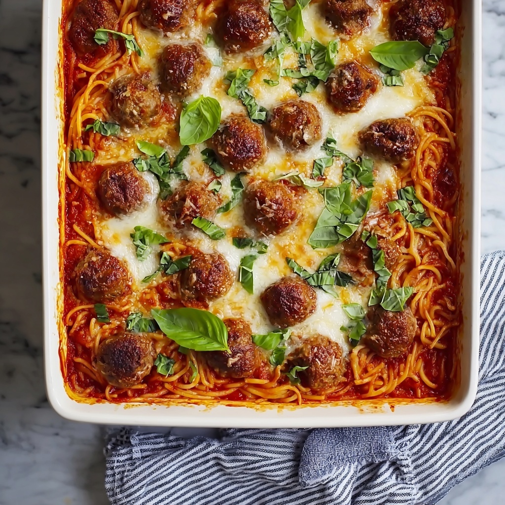Baked Spaghetti and Meatballs Recipe - Recipe Image