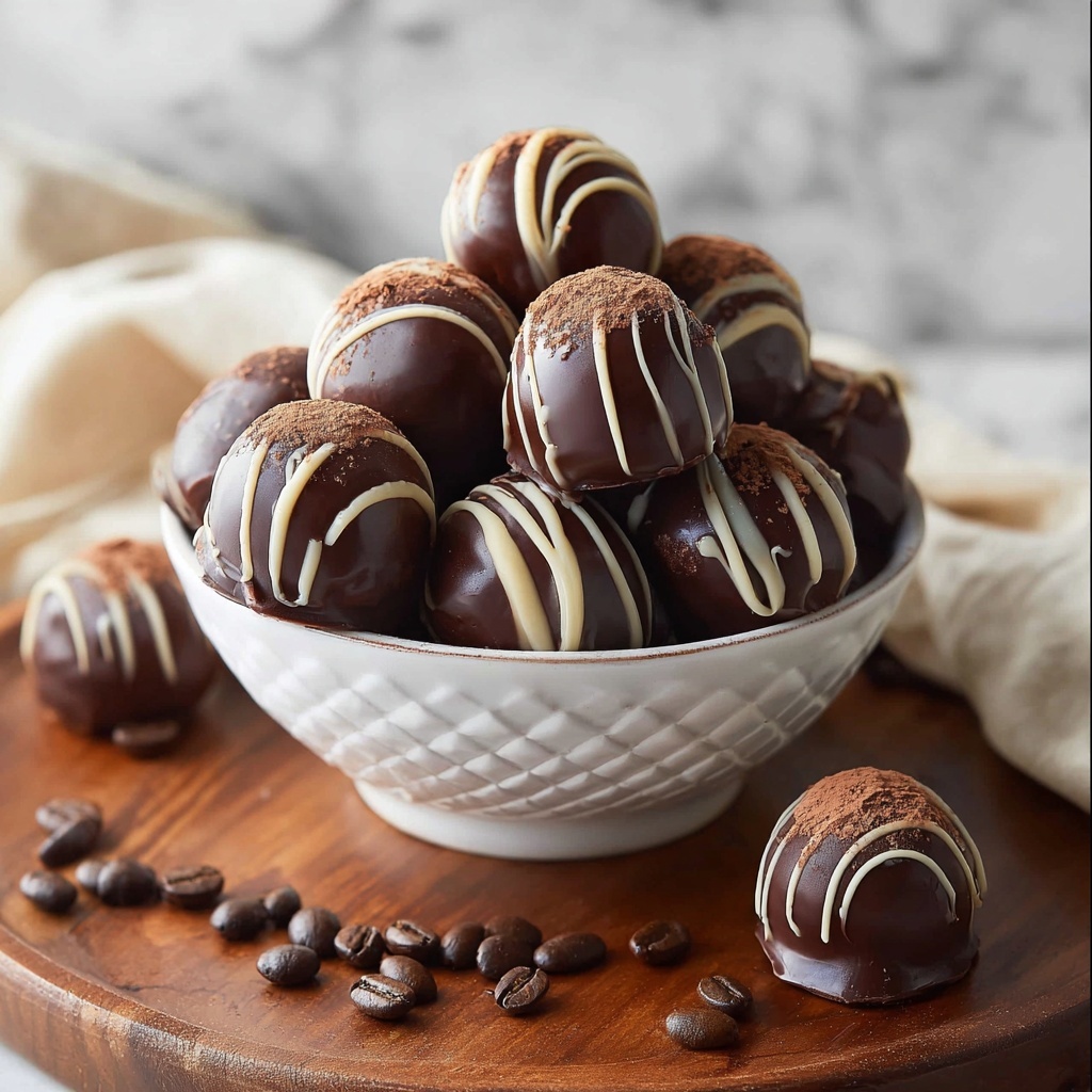 Dark Chocolate Coffee Truffles Recipe - Recipe Image