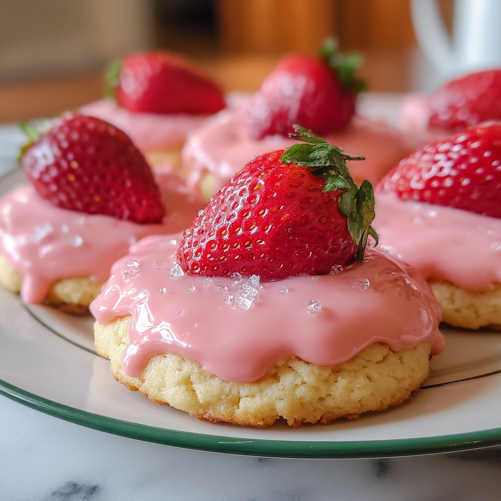 Strawberry Sugar Cookies Recipe - Recipe Image
