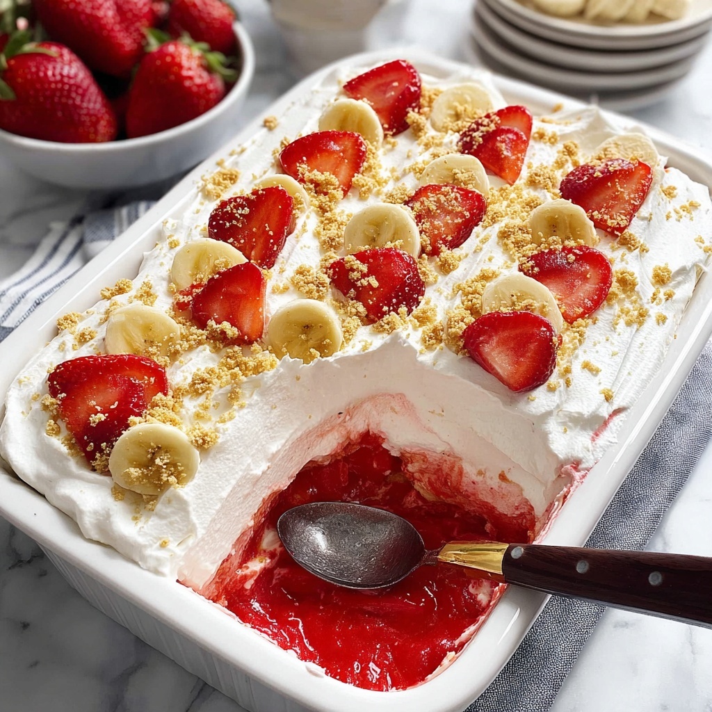 Strawberry Banana Cheesecake Salad Recipe - Recipe Image
