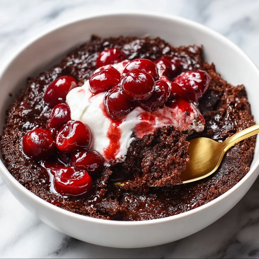 Chocolate Cherry Dump Cake Recipe - Recipe Image