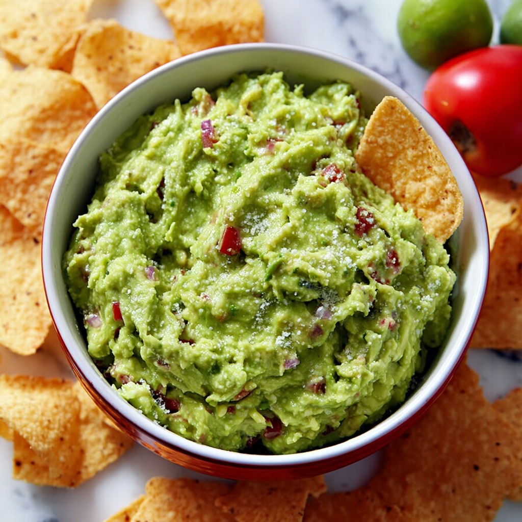 Fresh and Zesty Guacamole Recipe - Recipe Image