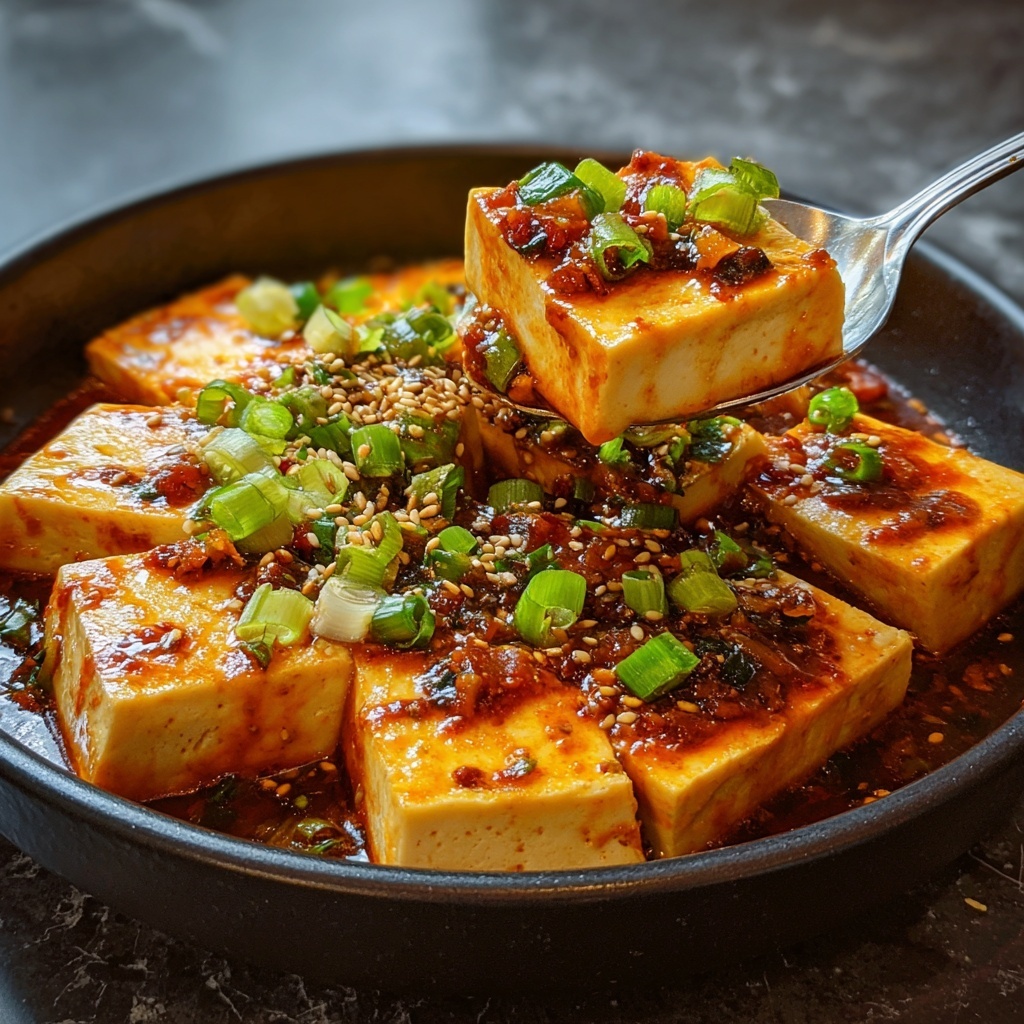 Korean Braised Tofu Recipe - Recipe Image