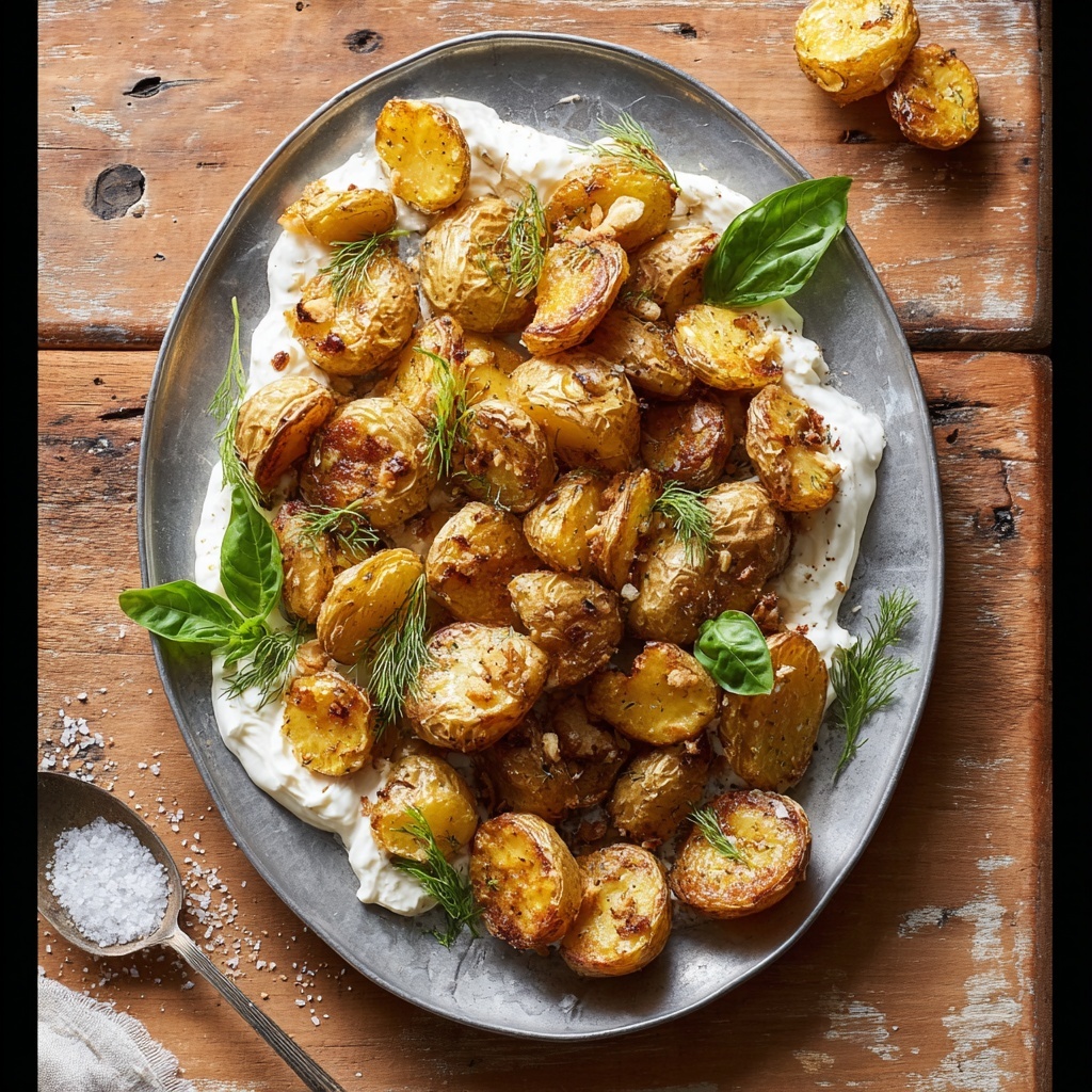 Salt & Vinegar Smashed Taters Recipe - Recipe Image